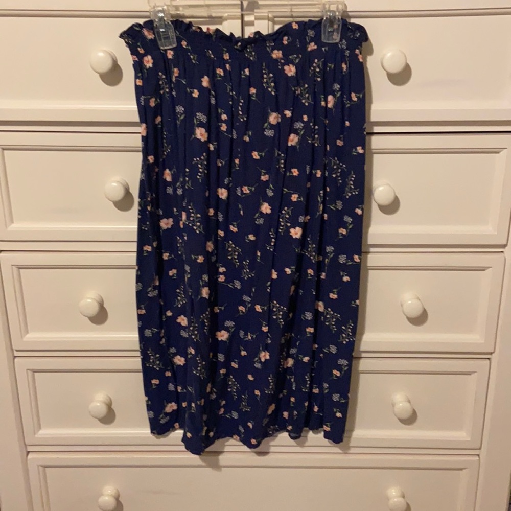 MIDI Skirt- Navy and floral